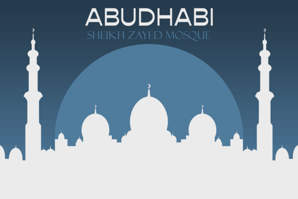 Buy Sheikh Zayed Mosque Illustration - Shop Art Prints Online