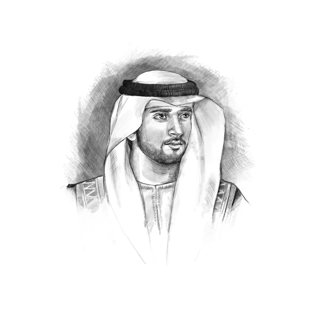 Official Portrait of His Highness Sheikh Hamdan Bin Mohammed bin Rashid