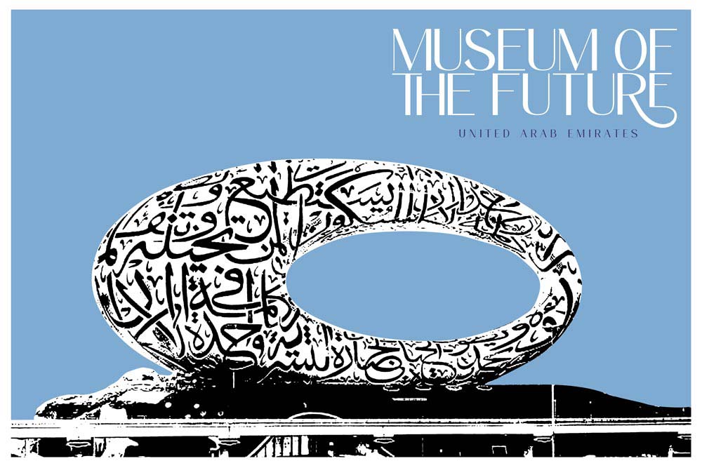 Museum of the Future Retro Art - Futuristic Design | Buy Online