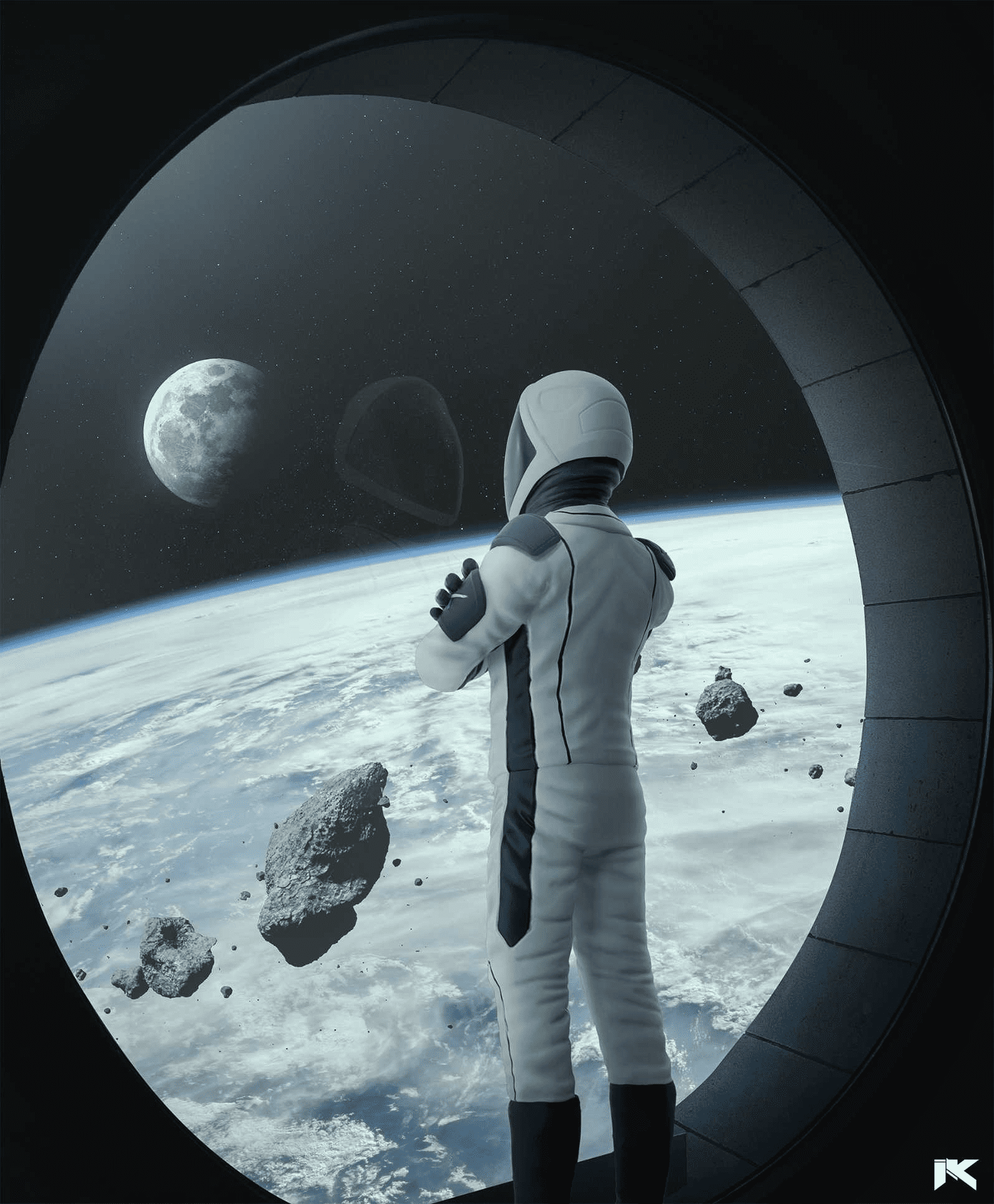 Buy Reflect Wall Art Online: Planet View Inside a Space Shuttle