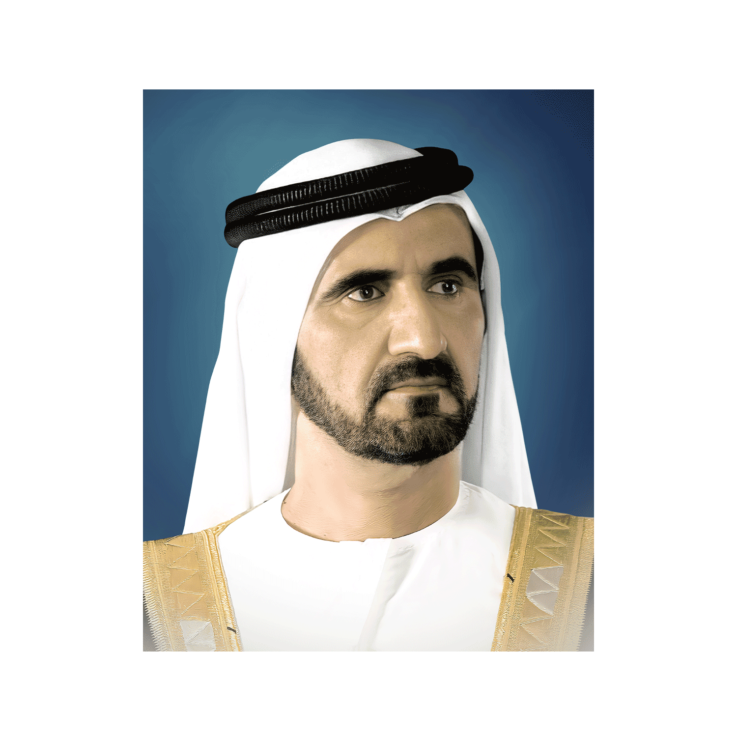 Official Portrait Of His Highness Sheikh Mohammed Bin Rashid Al Maktoum 