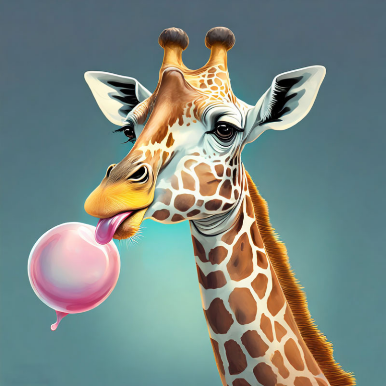 Bubble gum giraffe - Jenny Rattina main image 1
