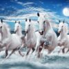 White Horses Running