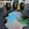 3D beach graffiti art