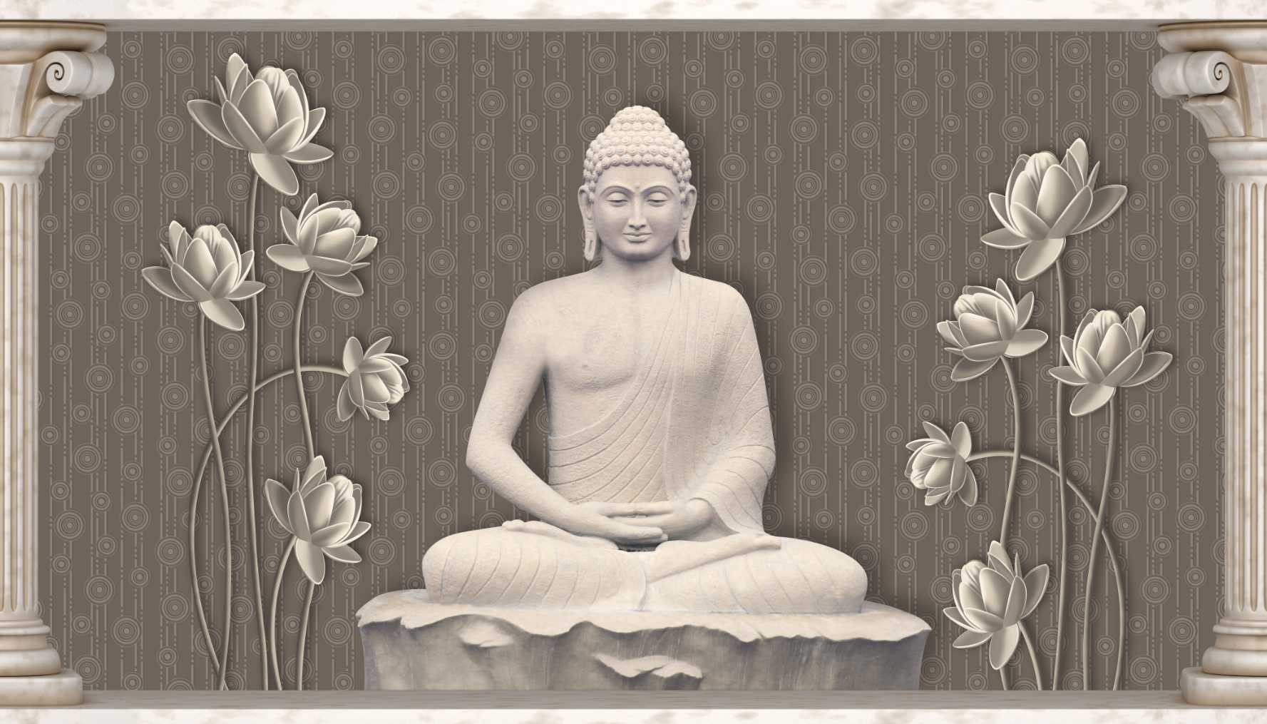 Buddha Wallpaper Print