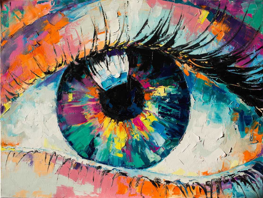 Colourful Eye Abstract Print