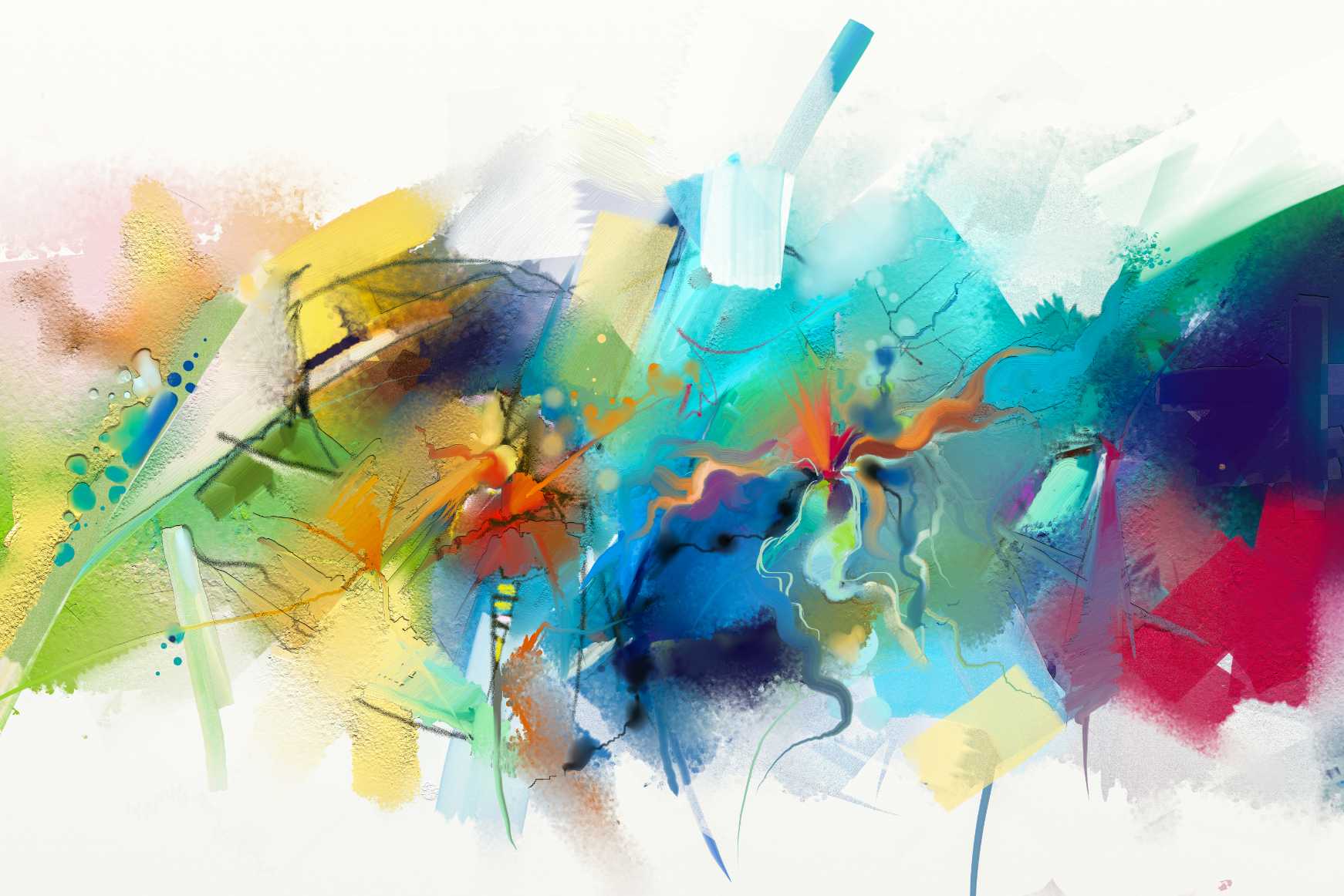 colourful Abstract Art Print