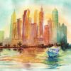 Dubai boat view