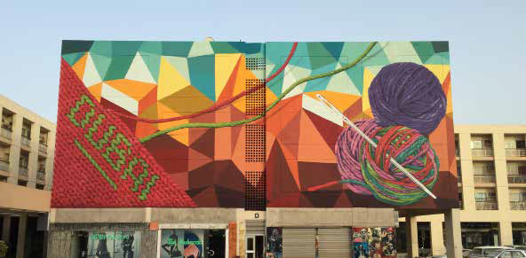 Dubai Outdoor – graffiti wall art
