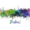 Dubai wide watercolour