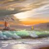 Evening on the shore