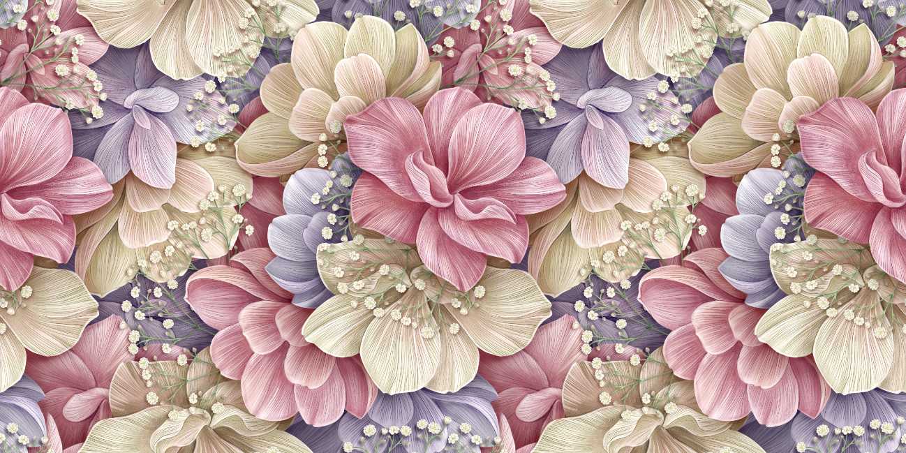 Floral Wallpaper Wallpaper Print