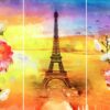 Flower with Eiffle Tower