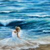 Girl in the sea