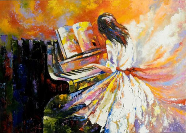 Girl Playing Piano