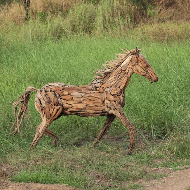 Horses In Grasses Sculpture