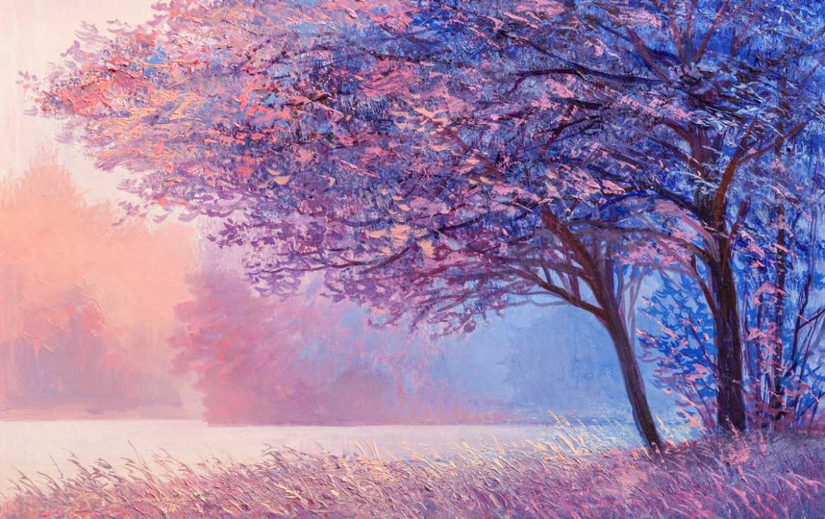 Lavender Landscape Fine Art Print - ArtSmiley