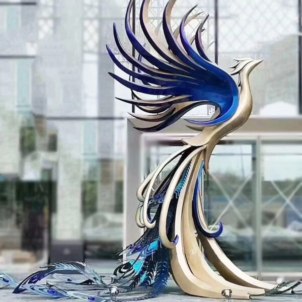 Majestic Blue Bird Stainless Steel