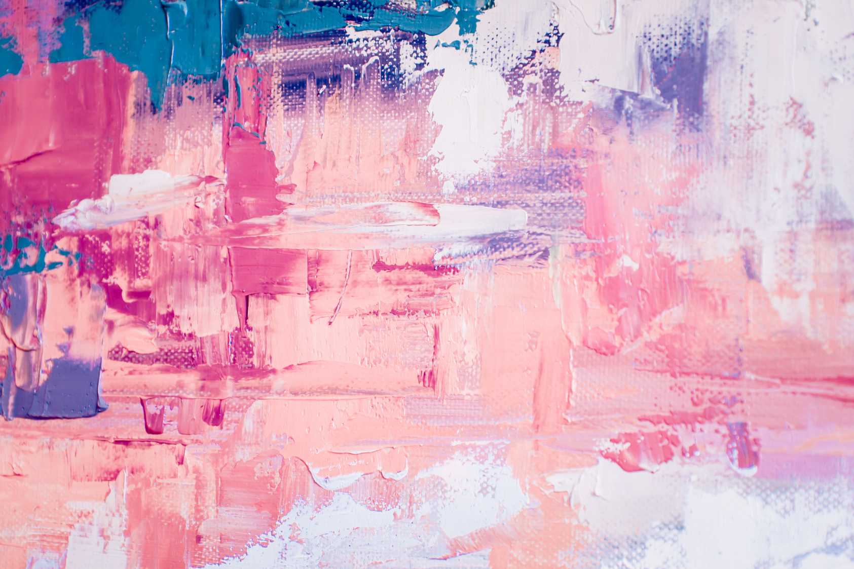 Pink and Blue Abstract Print