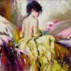 Portrait of the  girl on a bed