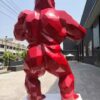 Red Giant Gorilla Sculpture