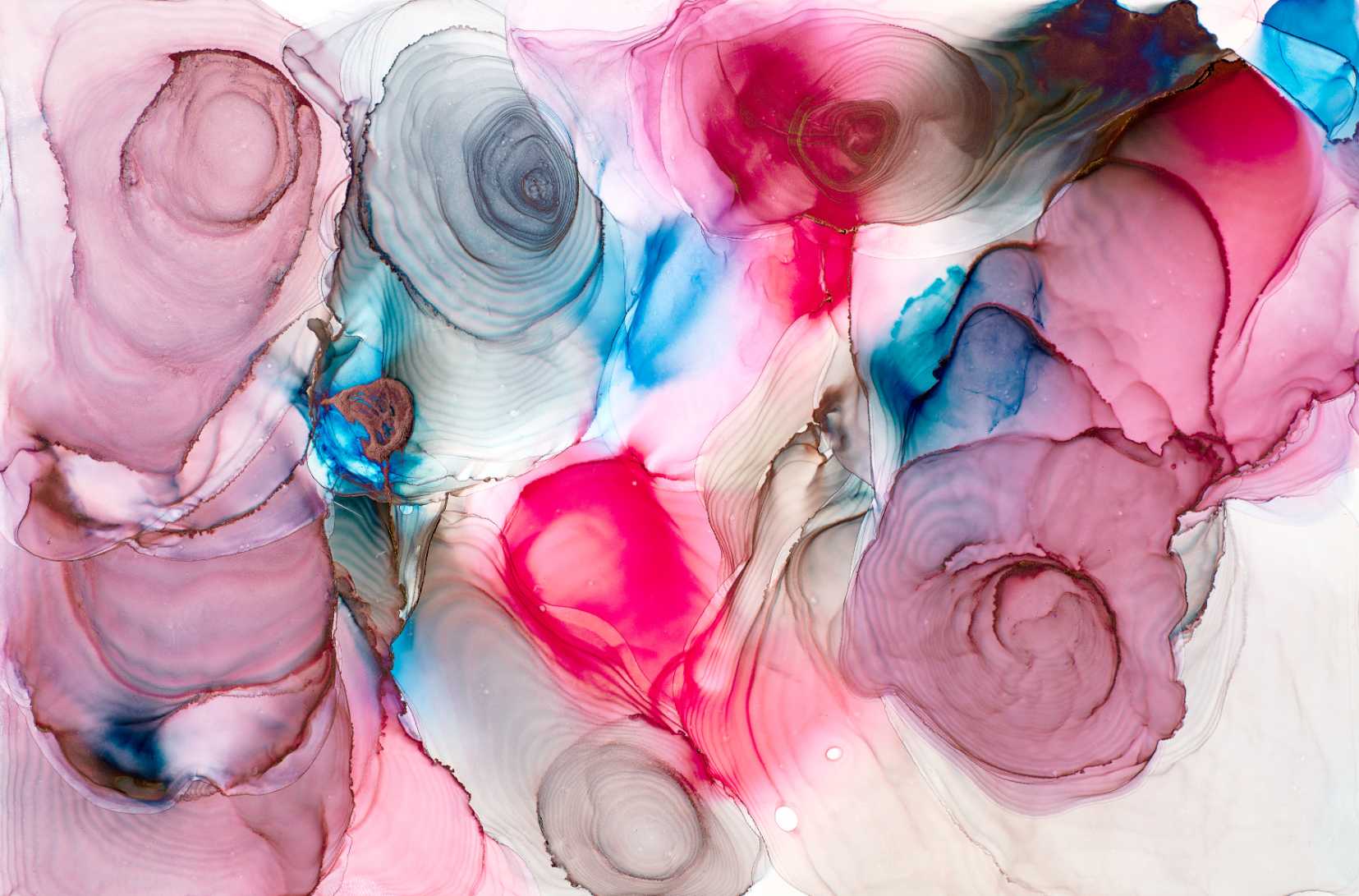 Shades of Swirls Abstract Print - ArtSmiley