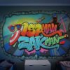 Super hero neon art