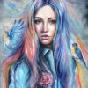 Surreal woman portrait