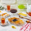 Tea Served with Dry Fruits