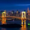 Tokyo Skyline Bridge Photography Print - ArtSmiley