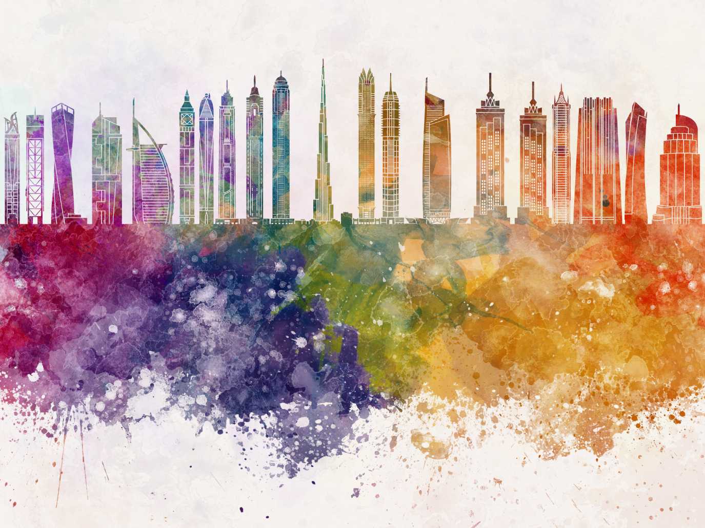 UAE coloursplash landscape