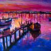 Vibrant boat