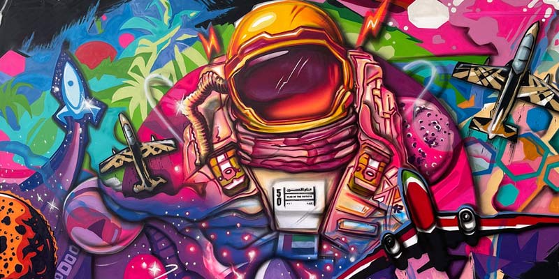 Astronaut Graffiti for Office Space