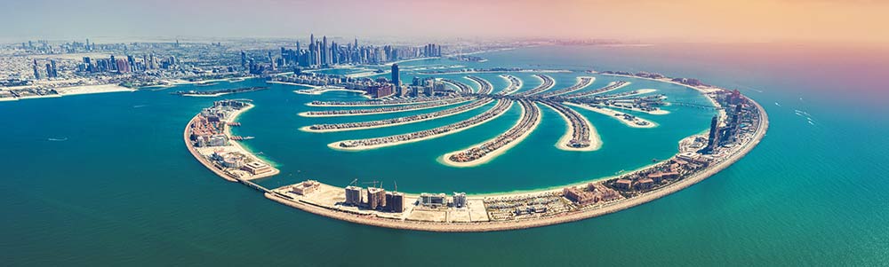 Aerial View on Palm Jumeira Island