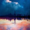 Dubai Skyline Day Night Acrylic Prints