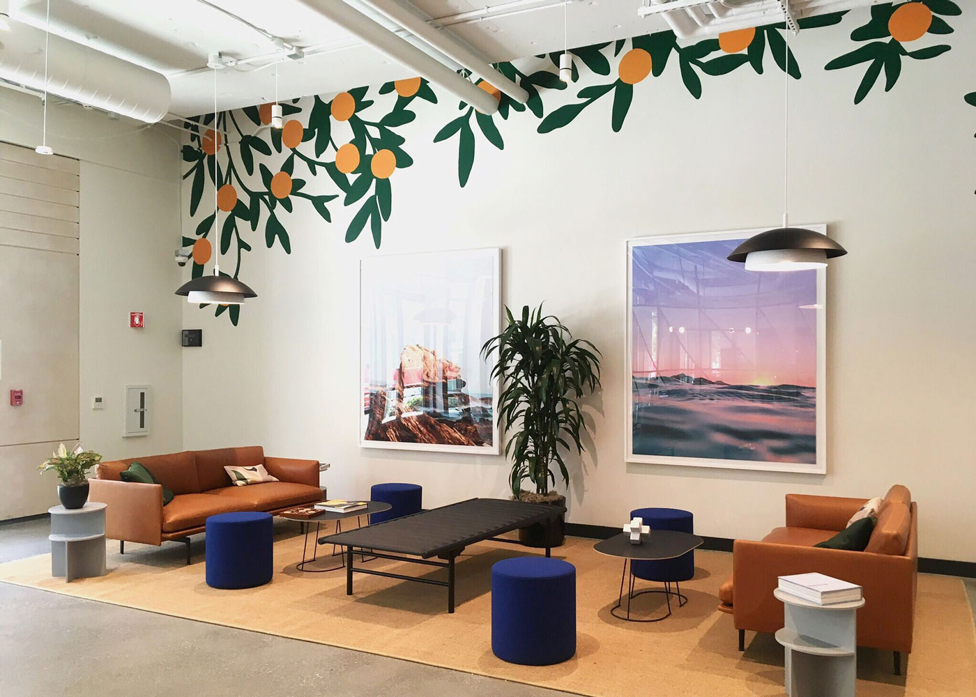 Murals Enhance Coworking Spaces