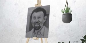 Immersive Royalty: A Masterpiece of Commissioned Portrait Hand Painting