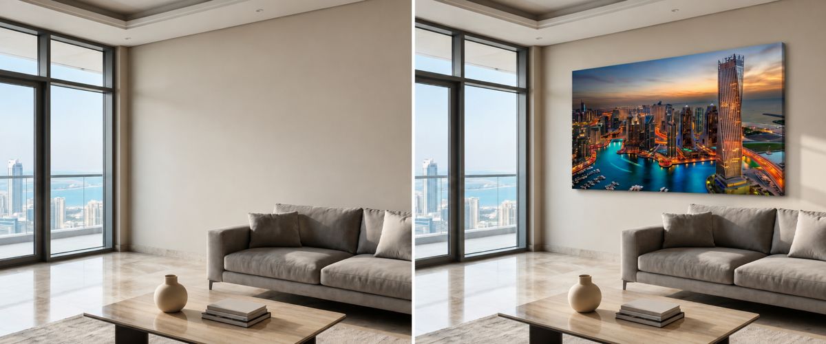 The Wall Was Empty. One Canvas Print Changed Everything.